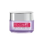 L’Oréal Paris Hyaluronic Acid Line Filling Water Cream, Moisturiser, Hyaluronic Acid for Hydration, Replumps Skin, Ceramides for Skin Barrier Repair, Reduces Fine Lines, 15ml