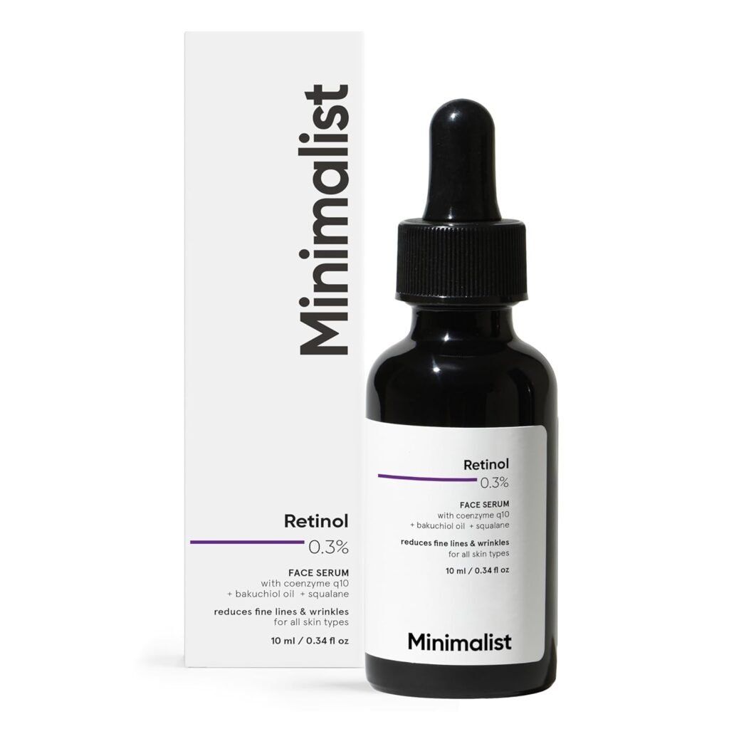 Minimalist Anti-Aging Night Serum with 0.3% Retinol & Q10 | Suitable for All Skin Types | Fine Lines & Wrinkles Reduction Serum for Beginners | Water-Free Formula for Stability & Nourishment | Fragrance-Free & Non-Comedogenic | For Women & Men | 10 ml Minimalist Anti-Aging Night Serum with 0.3% Retinol & Q10 | Suitable for All Skin Types | Fine Lines & Wrinkles Reduction Serum for Beginners | Water-Free Formula for Stability & Nourishment | Fragrance-Free & Non-Comedogenic | For Women & Men | 10 ml