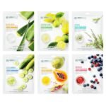 Mirabelle Fairness Face Mask Sheets For Glowing Skin, Hydration & Brightening | For All Skin Types, Women & Men | Korean Sheet Mask Combo Pack Of 6 (Each 25 ml)