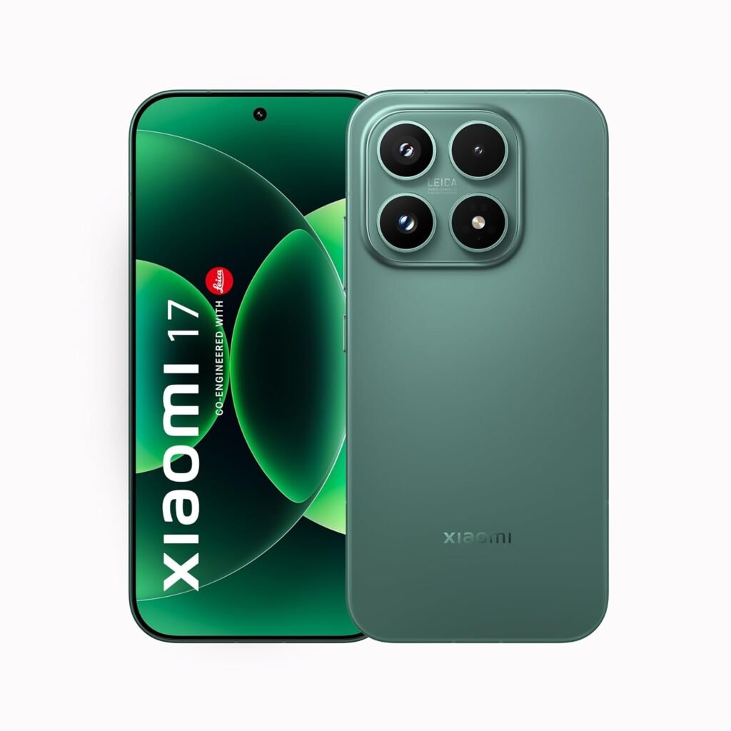 XIAOMI 17 (12GB/512GB)|50MP Leica Triple Camera|Snapdragon 8 Elite Gen 5|6.3″ CrystalRes 1-120Hz AMOLED|6330mAh Battery|100W HyperCharge HyperOS 3|3500nits Display (Green)