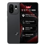Zeno100 (3+5GB RAM, 64GB ROM) | 5000mAh Battery with Type-C | 90Hz Display | Side Fingerprint | Military Grade Protection | Octa-Core Processor | Pure Black