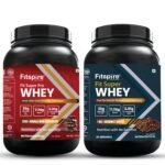 Fitspire Fit Super Whey & Fit Super Pro Whey Protein Combo Pack | Gourmet Chocolate & Double Rich Chocolate Flavours | Whey Isolate & Concentrate Blend | Enzymes, Probiotics | Supports Muscle Growth & Recovery Fitspire Fit Super Whey & Fit Super Pro Whey Protein Combo Pack | Gourmet Chocolate & Double Rich Chocolate Flavours | Whey Isolate & Concentrate Blend | Enzymes, Probiotics | Supports Muscle Growth & Recovery