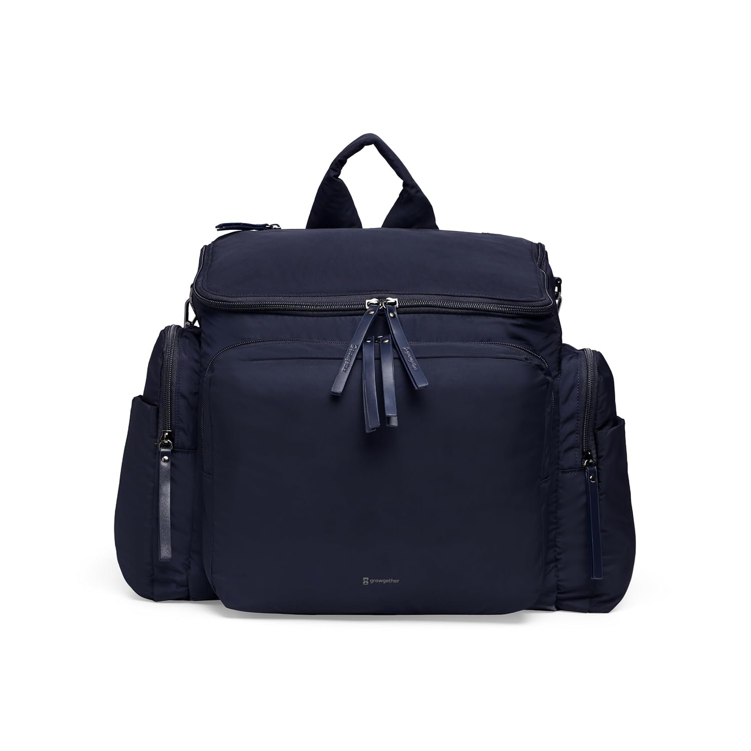 MOVA 3-in-1 Diaper Bag 40L | Multifunctional Baby Bag with Thermal Bottle Pockets, Magnetic Closures & Luggage Sleeve | Sling-to-Backpack, Waterproof, Easy Access, Lightweight- Navy
