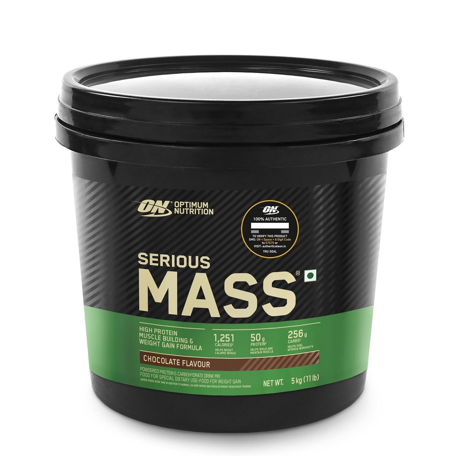OPTIMUM NUTRITION (ON) Serious Mass Gainer powder (Veg) – Pack of 5 kg (Chocolate), Vitamins & Minerals, High Protein High Calorie Weight Gainer with 3gm Creatine OPTIMUM NUTRITION (ON) Serious Mass Gainer powder (Veg) – Pack of 5 kg (Chocolate), Vitamins & Minerals, High Protein High Calorie Weight Gainer with 3gm Creatine