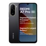 REDMI A7 Pro 5G (Black, 4GB RAM, 64GB Storage) | Segment’s Fastest Processor | Segment’s Largest Battery | Segment’s Largest & Smoothest 6.9in 120Hz Display