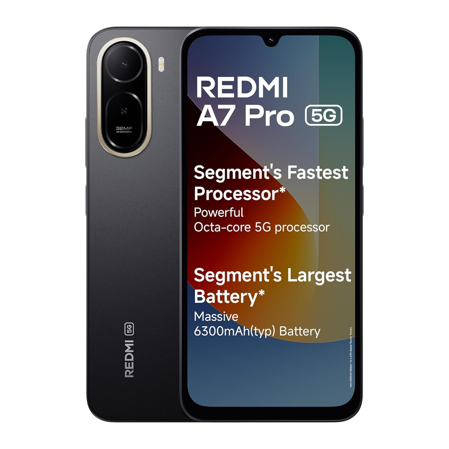 REDMI A7 Pro 5G (Black, 4GB RAM, 64GB Storage) | Segment’s Fastest Processor | Segment’s Largest Battery | Segment’s Largest & Smoothest 6.9in 120Hz Display REDMI A7 Pro 5G (Black, 4GB RAM, 64GB Storage) | Segment’s Fastest Processor | Segment’s Largest Battery | Segment’s Largest & Smoothest 6.9in 120Hz Display