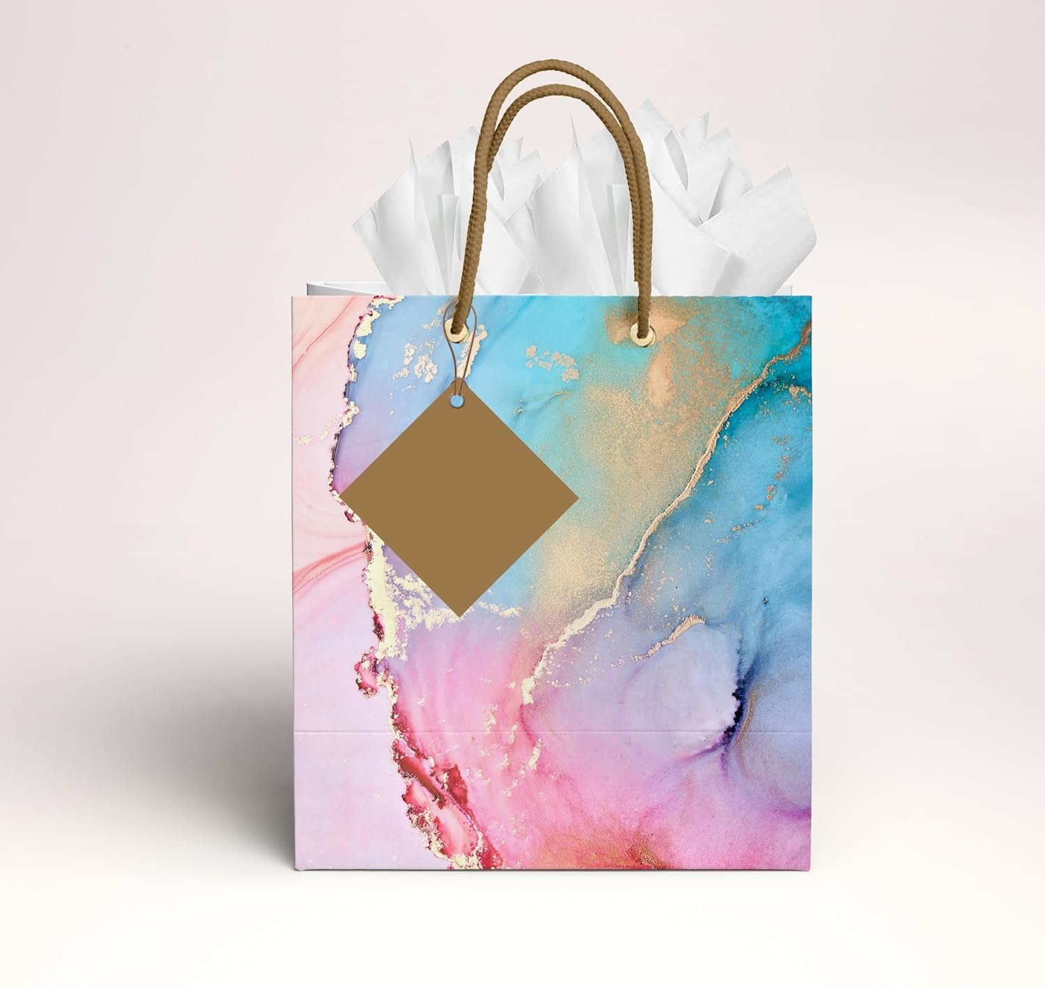 Sainet™ Gift Bags – Paper Bags For Return Gifts – Paper Gift Bag – Medium – Carry Bags For Gifting – Goodie Bags With Tissue & Thank You Card – Gift Covers – Pack of 5, Blue Pink Marble Sainet™ Gift Bags – Paper Bags For Return Gifts – Paper Gift Bag – Medium – Carry Bags For Gifting – Goodie Bags With Tissue & Thank You Card – Gift Covers – Pack of 5, Blue Pink Marble