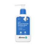 The Derma Co . 2.5% Benzoyl Peroxide Gel Face Wash|With Ceramide Complex & Glycerin|Treats Active Acne|Kills 99.9% Of Acne Bacteria|Non-Drying Formula|For Oily & Acne Prone Skin|For Unisex|100 Ml