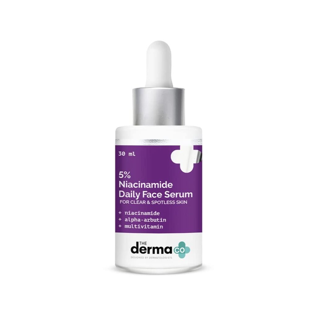 The Derma Co 5% Niacinamide Daily Face Serum with Alpha Arbutin & Multivitamin – 30ml | Clears Skin | Fades Spots The Derma Co 5% Niacinamide Daily Face Serum with Alpha Arbutin & Multivitamin – 30ml | Clears Skin | Fades Spots