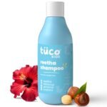 TuCo Kids Mild Shampoo With Soapnut, Almond, Henna, Pomegranate|Perfect For Soft, Smooth, Curly Tangled & Rough Hair|Paraben, Sls & Sulphate Free|Ph 5.5, Vegan & Tear Free|300 Ml (Pack Of 1) |