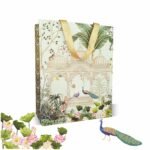 VESTTA -ELEGANCE REDEFINED Paper Board Gift Bags Large 11.75 X 5 X 15″ (Inches,Vintage Arabic Design,Gloss Lamination,For Christmas,Eid,Weddings With Gift Tags (5,Multi Coloured,1 Count)