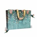 VESTTA -ELEGANCE REDEFINED Paper Gift Bags, Large, 13 (L) X 5.5 (B) X 10 (H) Inches, Vintage Print, Matt Finish, Gold Stamping, Pack Of 5, For All Celebrations, With Gift Tags-Premium Collection (5)
