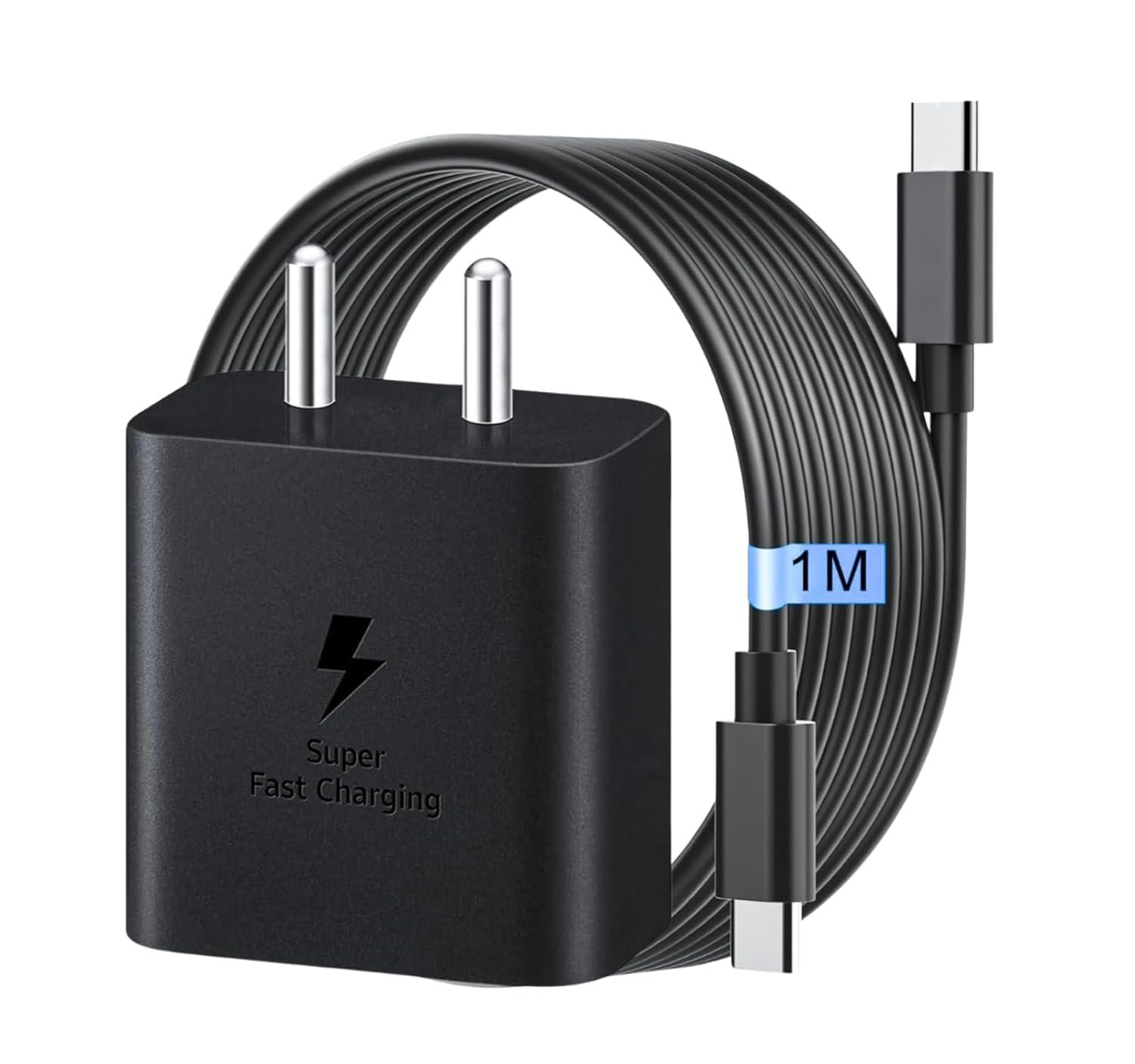 45W High Output Charger for Samsung S26+, S25+, S24+, S23+, A56, M56 Smooth Charging Experience (Black)