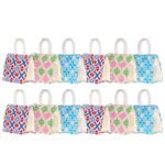 Anumala® Return Gift Bags – Eco-Friendly Jute, 8x4x10 Inches – Multipurpose for Festivals, Marriages & Functions – 12pcs (canvas multi design)