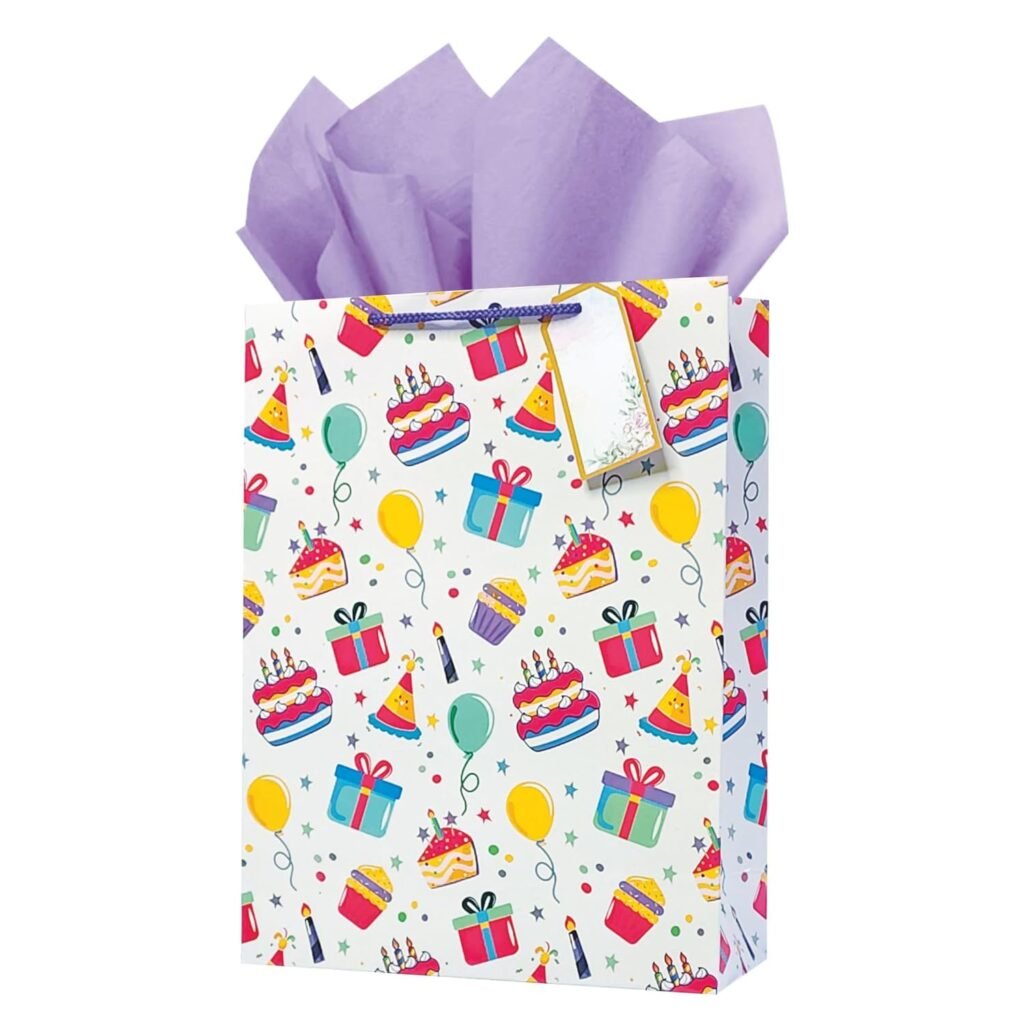 Birthday Gift Bags Medium | Paper Bags for return gift | Paper Bags for Gifitng | Return gift bags for party | Pack of 10