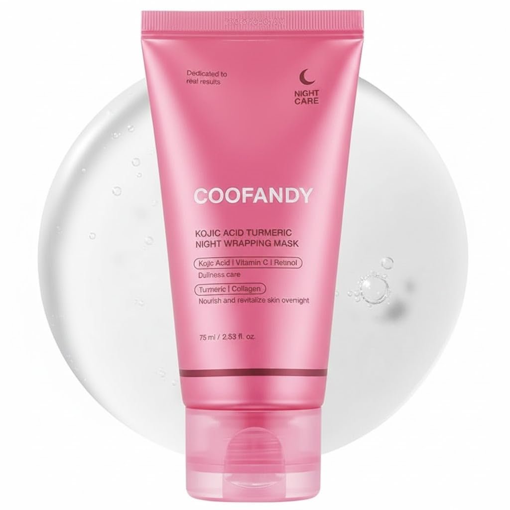 COOFANDY Yellow Collagen Facial Sheet Mask with Collagen Essence – Hydrating, Brightening, and Firming Face Mask for Smooth, Healthy-Looking Skin, Radiant Skin Care, Korean Skin Care.