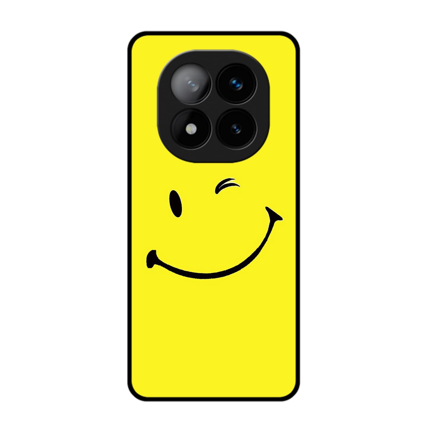 Case Compatible for Redmi Note 14 Pro Plus 5G Back Cover | Smiley Emoji Printed Shockproof Slim Case with Camera Protection Mobile Phone Back Cover for Redmi Note 14 Pro Plus 5G (1)