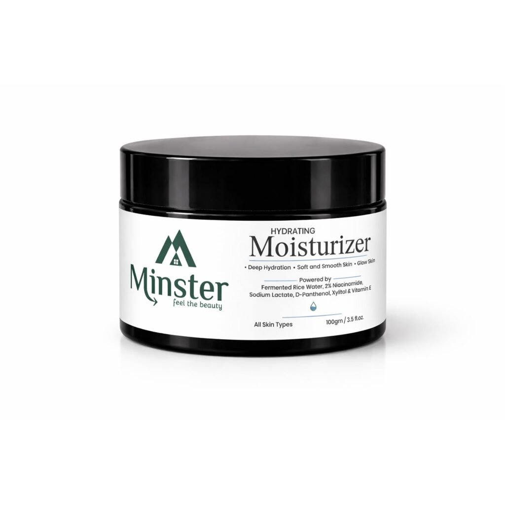 Fermented Korean Rice Water Hydrating Glow Moisturizer cream with 2% Niacinamide,D Panthenol, Xylitol & Vitamin E | Deep Hydration Skin Barrier Support | Lightweight Non Greasy Face Cream For All Skin Types Women, Men Fermented Korean Rice Water Hydrating Glow Moisturizer cream with 2% Niacinamide,D Panthenol, Xylitol & Vitamin E | Deep Hydration Skin Barrier Support | Lightweight Non Greasy Face Cream For All Skin Types Women, Men