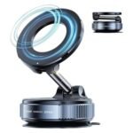 Mobile Metal Stand K007 Magnetic Phone Holder Car Strong Magnet Mount Universal Microphone Height Flexible Tripod Foldable Desk Online Classes Office Home (Pack of 1 Pcs)
