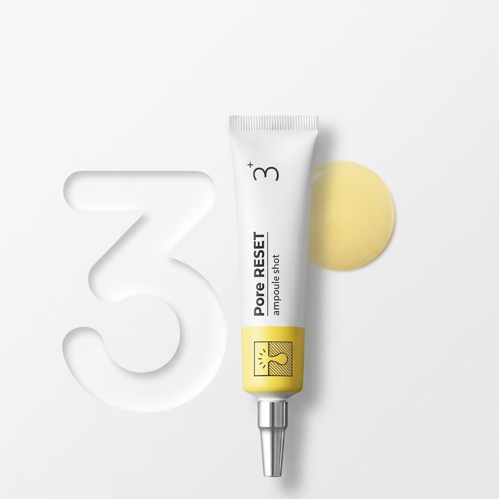 No.3 Pore Reset Ampoule Shot with Retinol, Silybin & Niacinamide – Korean Skincare for Pore Tightening, Sebum Control, Saggy Pores & Skin Texture Refining – 25ml No.3 Pore Reset Ampoule Shot with Retinol, Silybin & Niacinamide – Korean Skincare for Pore Tightening, Sebum Control, Saggy Pores & Skin Texture Refining – 25ml