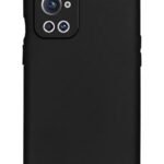 PhoneArmour Shockproof Matte Black Mobile Back Cover for OnePlus 9 Pro – Slim Protective TPU Case with Raised Camera Guard (07326)