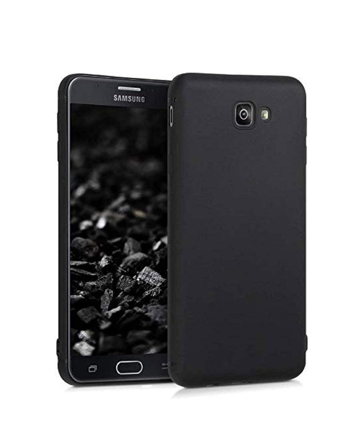 VickCases Minimalist Matte Black Phone Case for Samsung On Nxt – Flexible TPU Back Cover, Lightweight Shockproof Protection (08526) VickCases Minimalist Matte Black Phone Case for Samsung On Nxt – Flexible TPU Back Cover, Lightweight Shockproof Protection (08526)