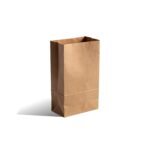 ArrowPack Brown Kraft Paper Bags without Handles | Pack of 100 | Carry Bag for Gifting, Shopping & Retail Merchandise | Recyclable, Food-Grade (Brown, Small)