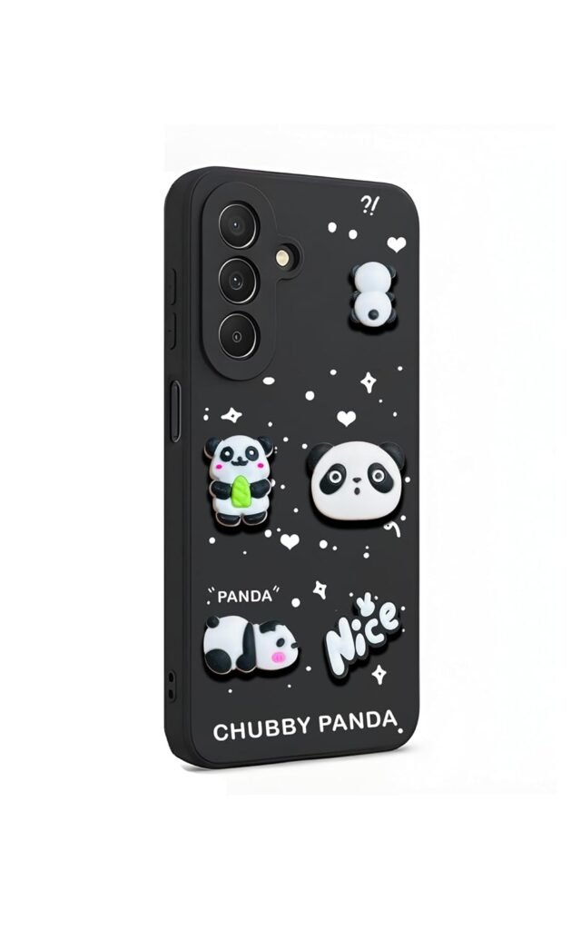 Back Case Cover Compatible for Samsung Galaxy A27 | Panda Silicone Case | Camera Protection | Body Protection | Shock Proof | Color Black Back Case Cover Compatible for Samsung Galaxy A27 | Panda Silicone Case | Camera Protection | Body Protection | Shock Proof | Color Black
