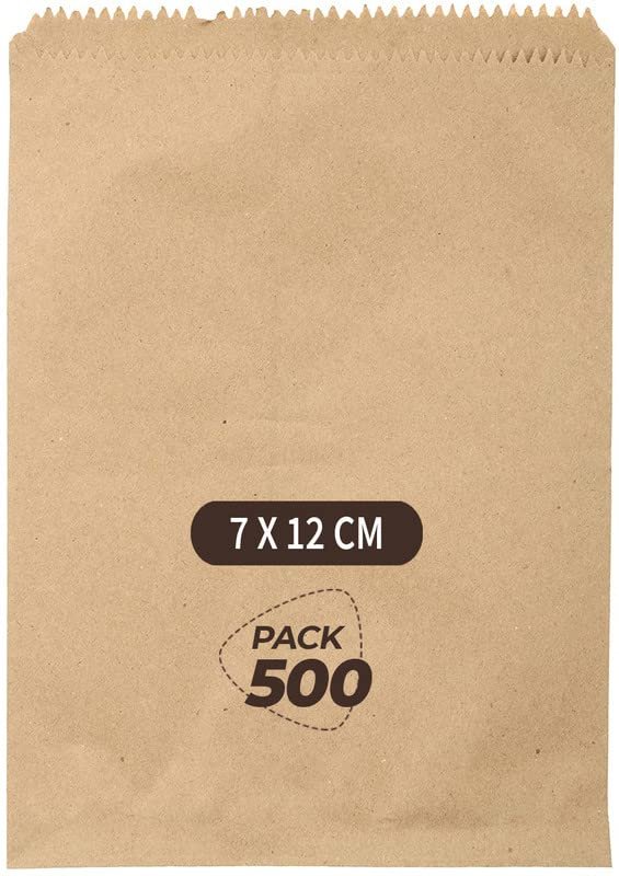 Brown Kraft Paper Covers 7x12cm for Medical | Pharmacy Hospital – Biodegradable | Tablet Medicine Packaging Bags | Produce Storage Bags | (100 Count) Pack of 5 Brown Kraft Paper Covers 7x12cm for Medical | Pharmacy Hospital – Biodegradable | Tablet Medicine Packaging Bags | Produce Storage Bags | (100 Count) Pack of 5