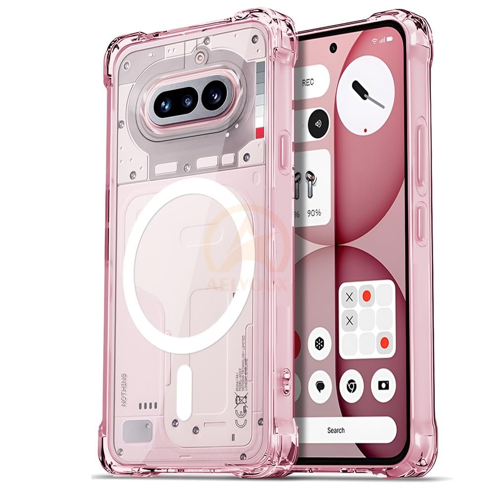 Clear Back Cover for Nothing Phone 4A | 360 Protection | Transparent Back Cover for Nothing Phone 4A (PC + TPU, Compatible with MagSafe Accessories, Transparent Bumper)