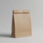 Ezzy Kraft Paper Bags, Brown Color, 10.5 x 8.5 x 5 Inches, Stand Up Design with Fold Over Top Pack of 50