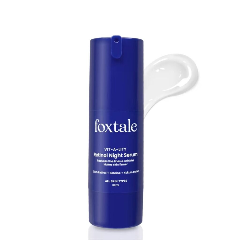 Foxtale 0.15% Beginner Friendly Retinol Night Serum | Anti-Aging Night Cream | Reduces Fine Lines and Wrinkles | No Purging | For Younger-looking Skin | Men & Women | All Skin Types – 30 ml Foxtale 0.15% Beginner Friendly Retinol Night Serum | Anti-Aging Night Cream | Reduces Fine Lines and Wrinkles | No Purging | For Younger-looking Skin | Men & Women | All Skin Types – 30 ml