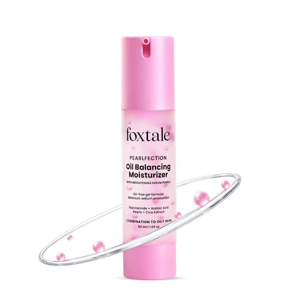 Foxtale Oil-Balancing Gel Face Moisturizer with Niacinamide & Cica | 8hr Oil-Free Glow | Lightweight & Non-Greasy | Reduces Acne & Calms Skin | For Oily & Acne-Prone Skin, 50 ml | Men & Women Foxtale Oil-Balancing Gel Face Moisturizer with Niacinamide & Cica | 8hr Oil-Free Glow | Lightweight & Non-Greasy | Reduces Acne & Calms Skin | For Oily & Acne-Prone Skin, 50 ml | Men & Women