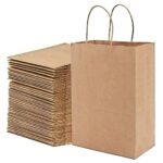 Kraft Paper Shopping Bags (Brown, 16 H x 12 W x 5 Inch G)Pack of 50