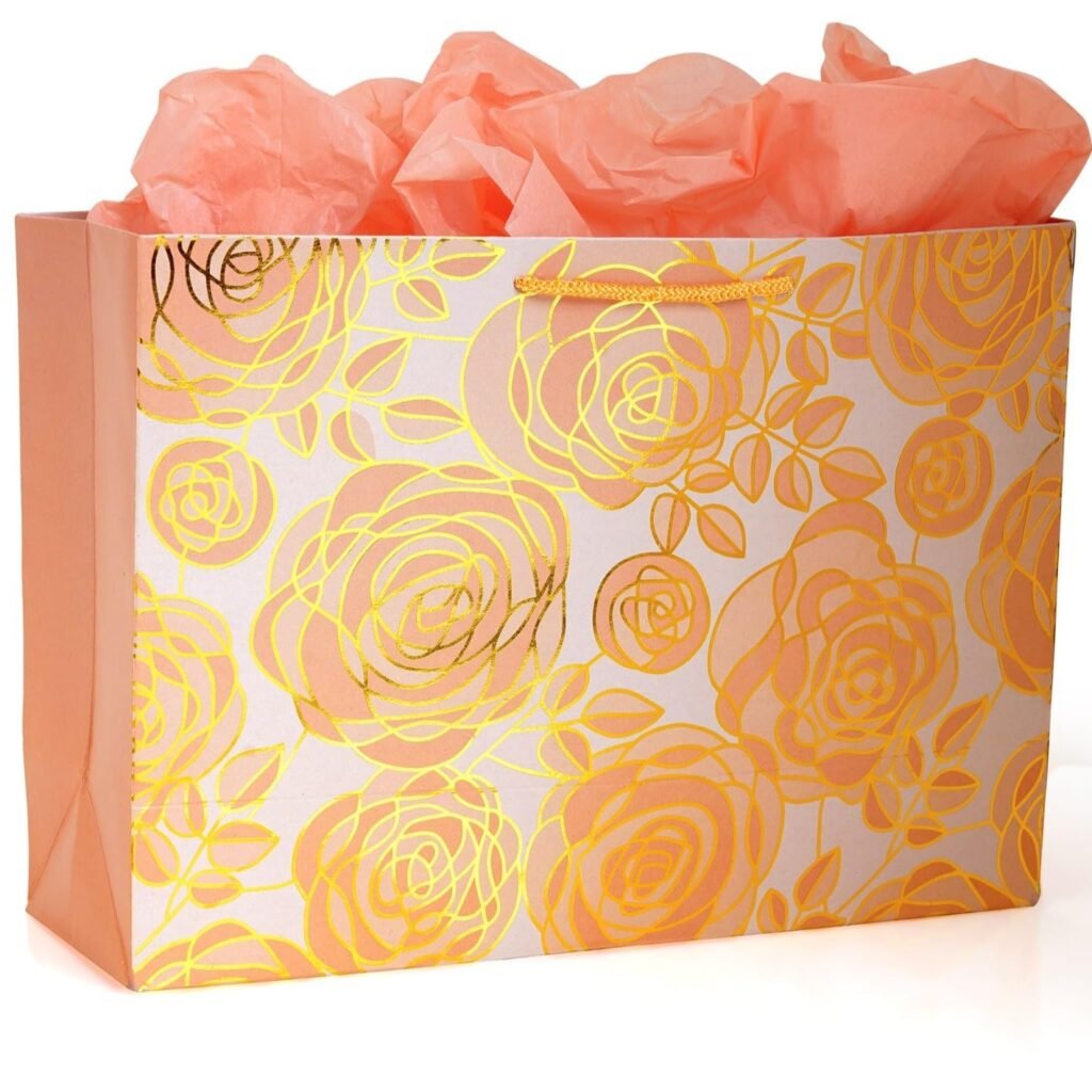 LAKS BUNDLE OF LOVE – Gift bags – Paper Bags – Paper Bags For Return Gifts – Return gift bags – Gift bags Large Size – 14x10x5 Inch – With Seed Paper Thank You Card (Large – Rosegold, Pack of 20) LAKS BUNDLE OF LOVE – Gift bags – Paper Bags – Paper Bags For Return Gifts – Return gift bags – Gift bags Large Size – 14x10x5 Inch – With Seed Paper Thank You Card (Large – Rosegold, Pack of 20)