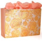 LAKS BUNDLE OF LOVE – Gift bags – Paper Bags – Paper Bags For Return Gifts – Return gift bags – Gift bags Large Size – 14x10x5 Inch – With Seed Paper Thank You Card (Large – Rosegold, Pack of 20)