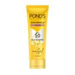 POND’S Sun Miracle SPF 50 PA+++ Crème Gel Sunscreen-Protect & Bright, With 3% Niacinamide, Fade Dark Spots in 4 Weeks, Lightweight, No White Cast 100g