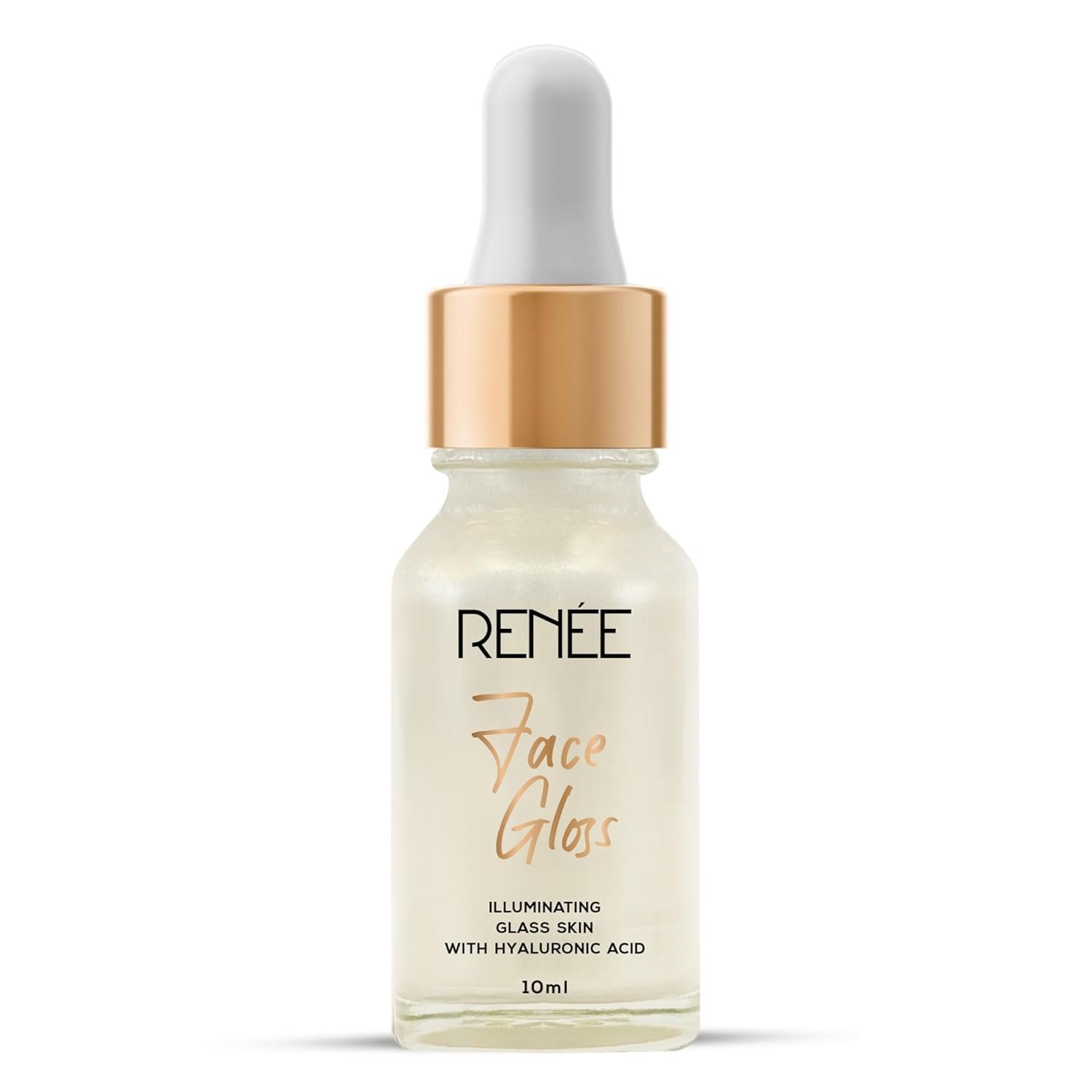 RENEE Face Gloss Highlighting Strobe Serum, Hyaluronic Acid Hydration & Illumination, Paraben-Free, Vegan, Lightweight, Non-Greasy Hydrating Serum for Radiant, Dewy Skin