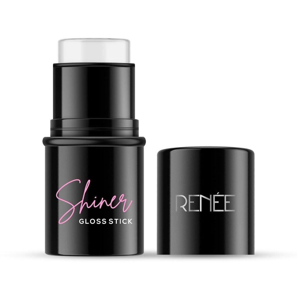 RENEE Shiner Face Gloss Stick | Gives Instant Glossy Shine | Hydrates & Moisturizes | Non-Sticky | Lightweight Formula | Offers Soft Skin | Enriched with Vitamin E, Sunflower Seed & Coconut Oil | 5gm RENEE Shiner Face Gloss Stick | Gives Instant Glossy Shine | Hydrates & Moisturizes | Non-Sticky | Lightweight Formula | Offers Soft Skin | Enriched with Vitamin E, Sunflower Seed & Coconut Oil | 5gm