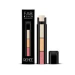 Renee FAB 3in1 Strobe Highlighter Stick | Multi-shade Highlighter With Vitamin E, Coconut & Castor Oil | Lightweight, Shimmery & Long-lasting Finish | Travel-friendly Design for All Skin Tones