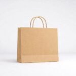 Shopping Paper Bags with Handles, Size 12×4.5×11″ (L×B×H), Bulk Brown Paper Bags, 130 GSM Thick Virgin Paper, for Gift, Clothing, Grocery & Party Bags, PACK-IN Packaging (PACK OF 20)