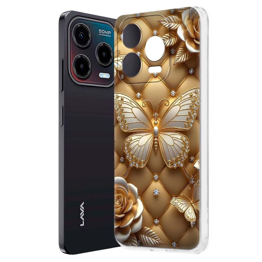 Soft Silicon Printed Designer Mobile Back Cover for Lava Shark 4G -D1286