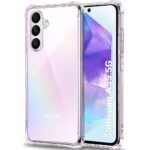 TheGiftKart Transparent Crystal Clear Back Cover Case for Samsung Galaxy A55 5G | Shockproof Soft TPU Case | Cushioned Edges for Ultimate Protection Back Cover Case (TPU, Transparent)