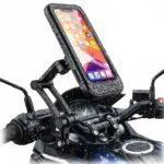 Waterproof Bike Phone Mount, 360° Rotation Motorcycle Handlebar Cell Phone Holder Case with Sensitive Touch Screen, Universal Bicycle Stand for 4 to 7.2 Inch Smartphones, Black Waterproof Bike Phone Mount, 360° Rotation Motorcycle Handlebar Cell Phone Holder Case with Sensitive Touch Screen, Universal Bicycle Stand for 4 to 7.2 Inch Smartphones, Black