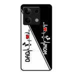 Case Compatible for Redmi Note 13 5G Back Cover | Mom Dad Love Printed Shockproof Slim Fit Case with Camera Protection Mobile Phone Back Cover for Redmi Note 13 5G (209)