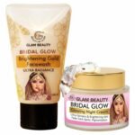 Beauty by Glam Bridal Skincare Combo- Bridal Glow Night Cream + Bridal Glow Brightening Gold Facewash for Glowing Skin.