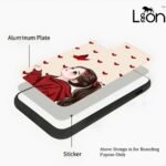 Leeon Printed Case for OnePlus 10R | HD Print of Beautiful Girl with red Butterfly | Metal Back + Soft TPU Edges | 360° Full Protection Case