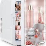 New Skincare Mirror and Lights, Mini Skin Care Product Storage Case, 4 Liter Beauty, Portable Thermoelectric Cooler Warmer for Skincare and Cosmetics (Multicolour)