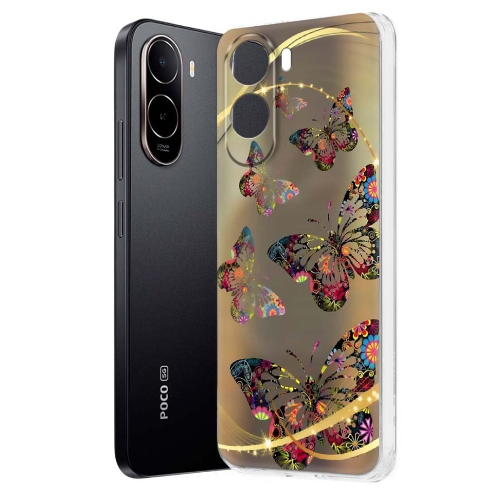 Soft Silicon Printed Designer Mobile Back Cover for Poco C85x 5G -D2082
