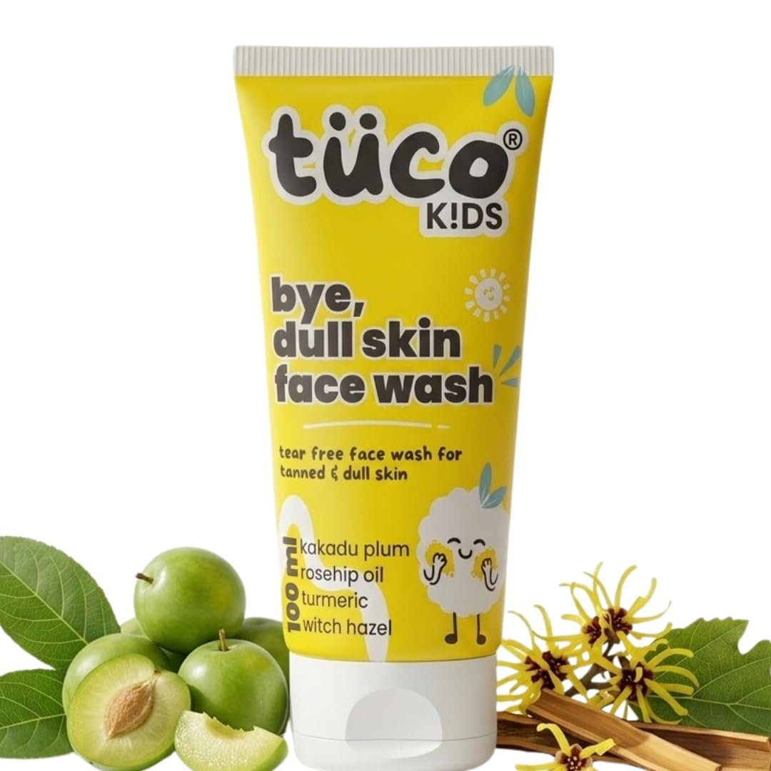 Tuco Kids Face Wash, Brightens Dull Skin, Turmeric & Kakadu Plum, 100g